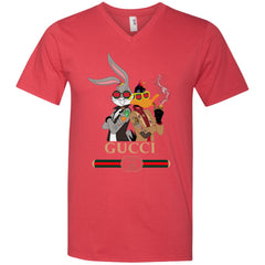 Gucci Trending T-shirt Rabbit And Donald T-shirt Men V-Neck T-Shirt Men V-Neck T-Shirt - parenttees