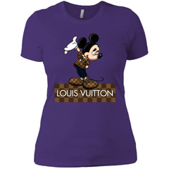 Louis Vuitton Mickey T-shirt Women Cotton T-Shirt Women Cotton T-Shirt - parenttees
