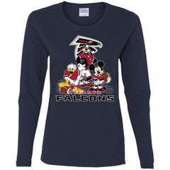 Mickey Mouse Atlanta Falcons American Football Nfl Sports Shirt Women Long Sleeve Shirt Women Long Sleeve Shirt - parenttees