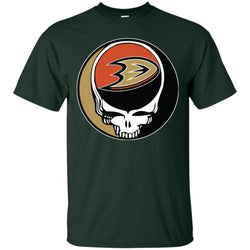 Anaheim Ducks Grateful Dead Steal Your Face Hockey Nhl Shirts Men Cotton T-Shirt