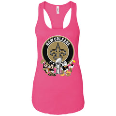 Nfl – New Orleans Saints Super Bowl 2019 Mickey Mouse Minnie Mouse Donald Duck Daisy Duck Football Women Tank Top Women Tank Top - parenttees