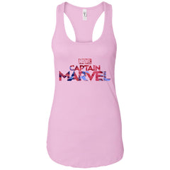 Captain Marvel Bold Tie Dye Movie Logo Women Tank Top Women Tank Top - parenttees