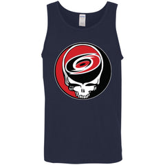 Carolina Hurricanes Grateful Dead Steal Your Face Hockey Nhl Shirts Men Cotton Tank Men Cotton Tank - parenttees