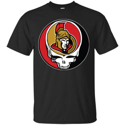 Ottawa Senators Grateful Dead Steal Your Face Hockey Nhl Shirts Men Cotton T-Shirt