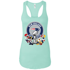 New England Patriots Super Bowl 2019 Mickey Minnie Mouse Donald Daisy Duck Football Nfl Women Tank Top Women Tank Top - parenttees