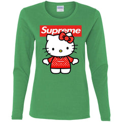 Supreme Hello Kitty Loves T-shirt Women Long Sleeve Shirt Women Long Sleeve Shirt - parenttees