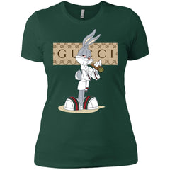 Gucci Rabbit Smoking Funny T-shirt Women Cotton T-Shirt Women Cotton T-Shirt - parenttees