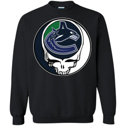 Vancouver Canucks Grateful Dead Steal Your Face Hockey Nhl Shirts Crewneck Pullover Sweatshirt