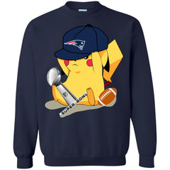 Nfl - New England Patriots Pikachu Super Bowl 2019 Football Crewneck Pullover Sweatshirt Crewneck Pullover Sweatshirt - parenttees