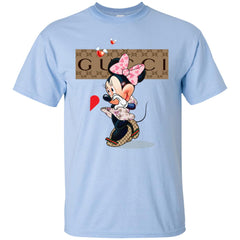 Minnie Mouse Love Couple T-shirt Valentine's Day T-shirt Men Cotton T-Shirt Men Cotton T-Shirt - parenttees