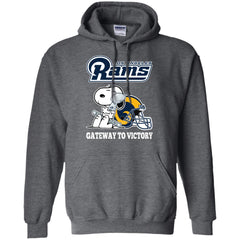 Los Angeles Rams Gateway To Victory Super Bowl 2019 Snoopy Football Nfl Pullover Hoodie Sweatshirt Pullover Hoodie Sweatshirt - parenttees