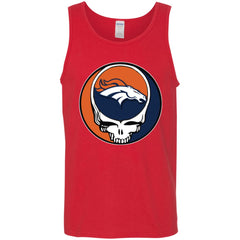 Denver Broncos Grateful Dead Steal Your Face Football Nfl Shirts Men Cotton Tank Men Cotton Tank - parenttees