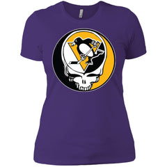 Pittsburgh Penguins Grateful Dead Steal Your Face Hockey Nhl Shirts Women Cotton T-Shirt Women Cotton T-Shirt - parenttees