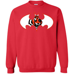 We Are The Cincinnati Bengals Batman Nfl Mashup Crewneck Pullover Sweatshirt Crewneck Pullover Sweatshirt - parenttees