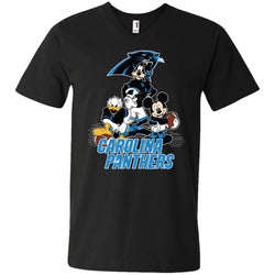 Mickey Mouse Carolina Panthers American Football Nfl Sports Shirt Men V-Neck T-Shirt