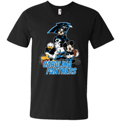 Mickey Mouse Carolina Panthers American Football Nfl Sports Shirt Men V-Neck T-Shirt Men V-Neck T-Shirt - parenttees