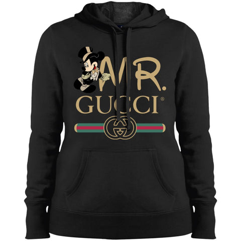 Mr Mickey Gucci Couple Disney Shirt Valentine's Day T-shirt Women Hooded Sweatshirt Black / X-Small Women Hooded Sweatshirt - parenttees