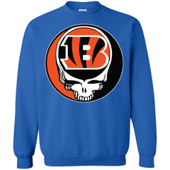 Cincinnati Bengals Grateful Dead Steal Your Face Football Nfl Shirts Crewneck Pullover Sweatshirt Crewneck Pullover Sweatshirt - parenttees