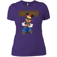 Louis Vuitton Mickey Mouse Cartoon T-shirt Women Cotton T-Shirt Women Cotton T-Shirt - parenttees