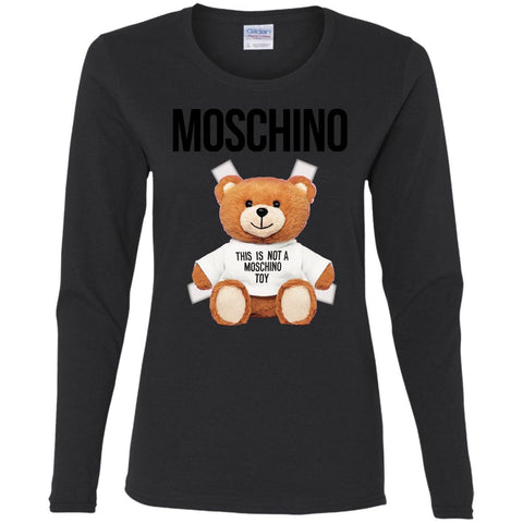 Moschino T-shirt Women Long Sleeve Shirt Black / S Women Long Sleeve Shirt - parenttees