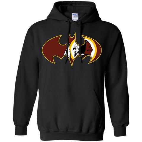 We Are The Washington Redskins Batman Nfl Mashup Pullover Hoodie Sweatshirt Black / S Pullover Hoodie Sweatshirt - parenttees