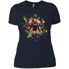 Captain Marvel Cracked Paint Splatter Logo Women Cotton T-Shirt Women Cotton T-Shirt - parenttees