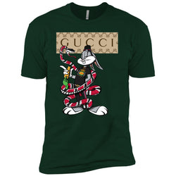 Gucci Rabbit Snake Gift Birthday T-shirt Men Short Sleeve T-Shirt