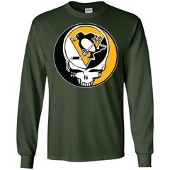 Pittsburgh Penguins Grateful Dead Steal Your Face Hockey Nhl Shirts Men Long Sleeve Shirt Men Long Sleeve Shirt - parenttees