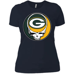 Green Bay Packer Grateful Dead Steal Your Face Football Nfl Shirts Women Cotton T-Shirt Women Cotton T-Shirt - parenttees