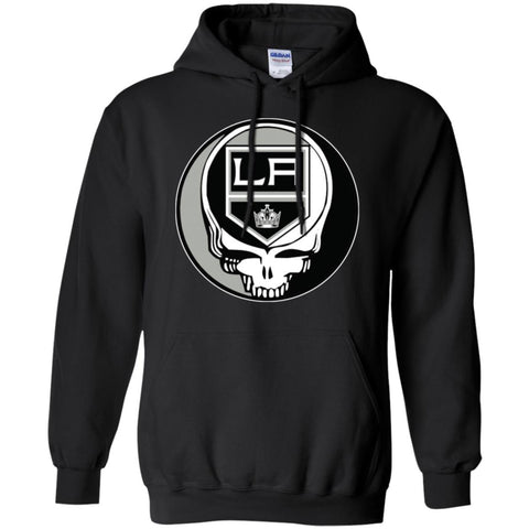 Los Angeles Kings Grateful Dead Steal Your Face Hockey Nhl Shirts Pullover Hoodie Sweatshirt Black / S Pullover Hoodie Sweatshirt - parenttees