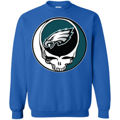 Philadelphia Eagles Grateful Dead Steal Your Face Football Nfl Shirts Crewneck Pullover Sweatshirt Crewneck Pullover Sweatshirt - parenttees