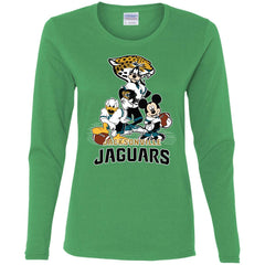 Mickey Mouse Jacksonville Jaguar American Football Nfl Sports Shirt Women Long Sleeve Shirt Women Long Sleeve Shirt - parenttees