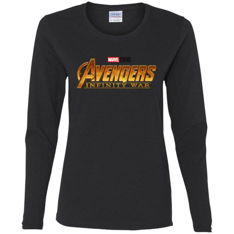 Infinity War Endgame Women Long Sleeve Shirt Black / S Women Long Sleeve Shirt - parenttees