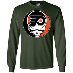 Philadelphia Flyers Grateful Dead Steal Your Face Hockey Nhl Shirts Men Long Sleeve Shirt Men Long Sleeve Shirt - parenttees