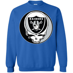 Oakland Raiders Grateful Dead Steal Your Face Football Nfl Shirts Crewneck Pullover Sweatshirt Crewneck Pullover Sweatshirt - parenttees