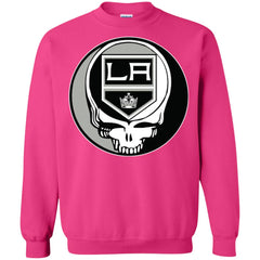 Los Angeles Kings Grateful Dead Steal Your Face Hockey Nhl Shirts Crewneck Pullover Sweatshirt Crewneck Pullover Sweatshirt - parenttees