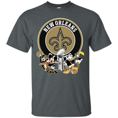 Nfl – New Orleans Saints Super Bowl 2019 Mickey Mouse Minnie Mouse Donald Duck Daisy Duck Football Men Cotton T-Shirt Men Cotton T-Shirt - parenttees