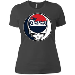 New England Patriots Grateful Dead Steal Your Face Football Nfl Shirts Women Cotton T-Shirt Women Cotton T-Shirt - parenttees