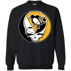 Pittsburgh Penguins Grateful Dead Steal Your Face Hockey Nhl Shirts Crewneck Pullover Sweatshirt