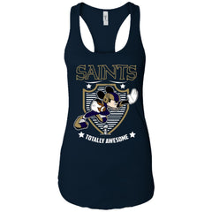 Nfl – New Orleans Saints Totally Awesome Mickey Mouse Super Bowl 2019 Football Women Tank Top Women Tank Top - parenttees