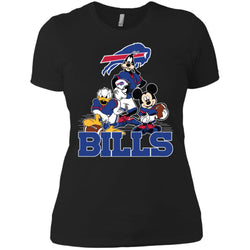 Mickey Mouse Buffalo Bills American Football Nfl Sports Shirt Women Cotton T-Shirt