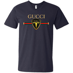 Gucci Tesla T-shirt Men V-Neck T-Shirt Men V-Neck T-Shirt - parenttees