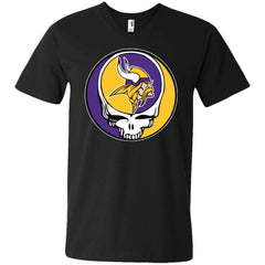 Minnesota Vikings Grateful Dead Steal Your Face Football Nfl Shirts Men V-Neck T-Shirt Men V-Neck T-Shirt - parenttees