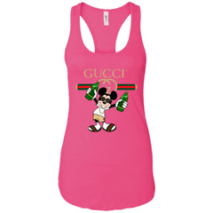 Gucci Mickey Mouse Drink Beer T-shirt Women Tank Top Women Tank Top - parenttees