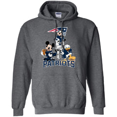 Nfl - New England Patriots Donald Duck Goofy Mickey Mouse Super Bowl 2019 Football Pullover Hoodie Sweatshirt Pullover Hoodie Sweatshirt - parenttees