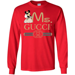 Ms Minnie Gucci Couple Disney Shirt Valentine's Day T-shirt Men Long Sleeve Shirt Men Long Sleeve Shirt - parenttees