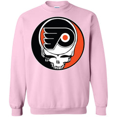 Philadelphia Flyers Grateful Dead Steal Your Face Hockey Nhl Shirts Crewneck Pullover Sweatshirt Crewneck Pullover Sweatshirt - parenttees