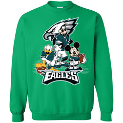 Mickey Mouse Philadelphia Eagle American Football Nfl Sports Shirt Crewneck Pullover Sweatshirt Crewneck Pullover Sweatshirt - parenttees