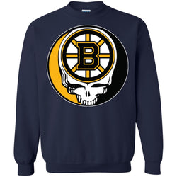 Boston Bruins Grateful Dead Steal Your Face Hockey Nhl Shirts Crewneck Pullover Sweatshirt