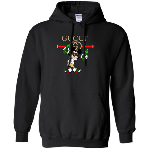 Gucci Mickey Mouse Drink Beer T-shirt Pullover Hoodie Sweatshirt Black / S Pullover Hoodie Sweatshirt - parenttees